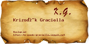 Krizsák Graciella névjegykártya